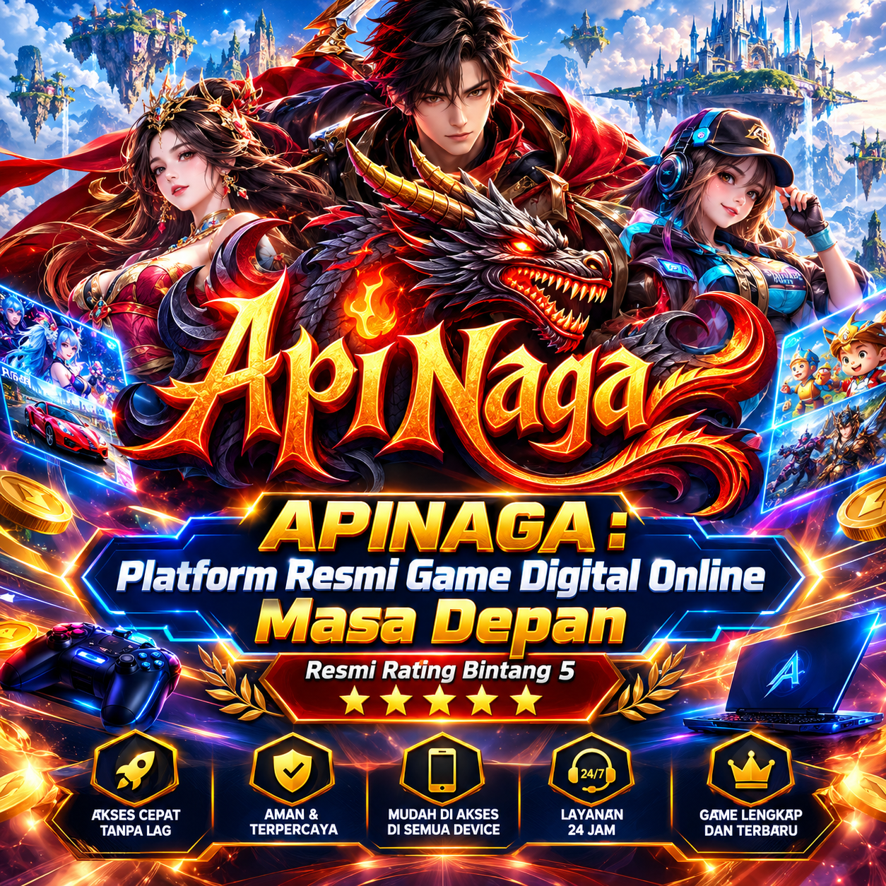 APINAGA : Platform Resmi Game Digital Online Masa Depan Resmi Rating Bintang 5